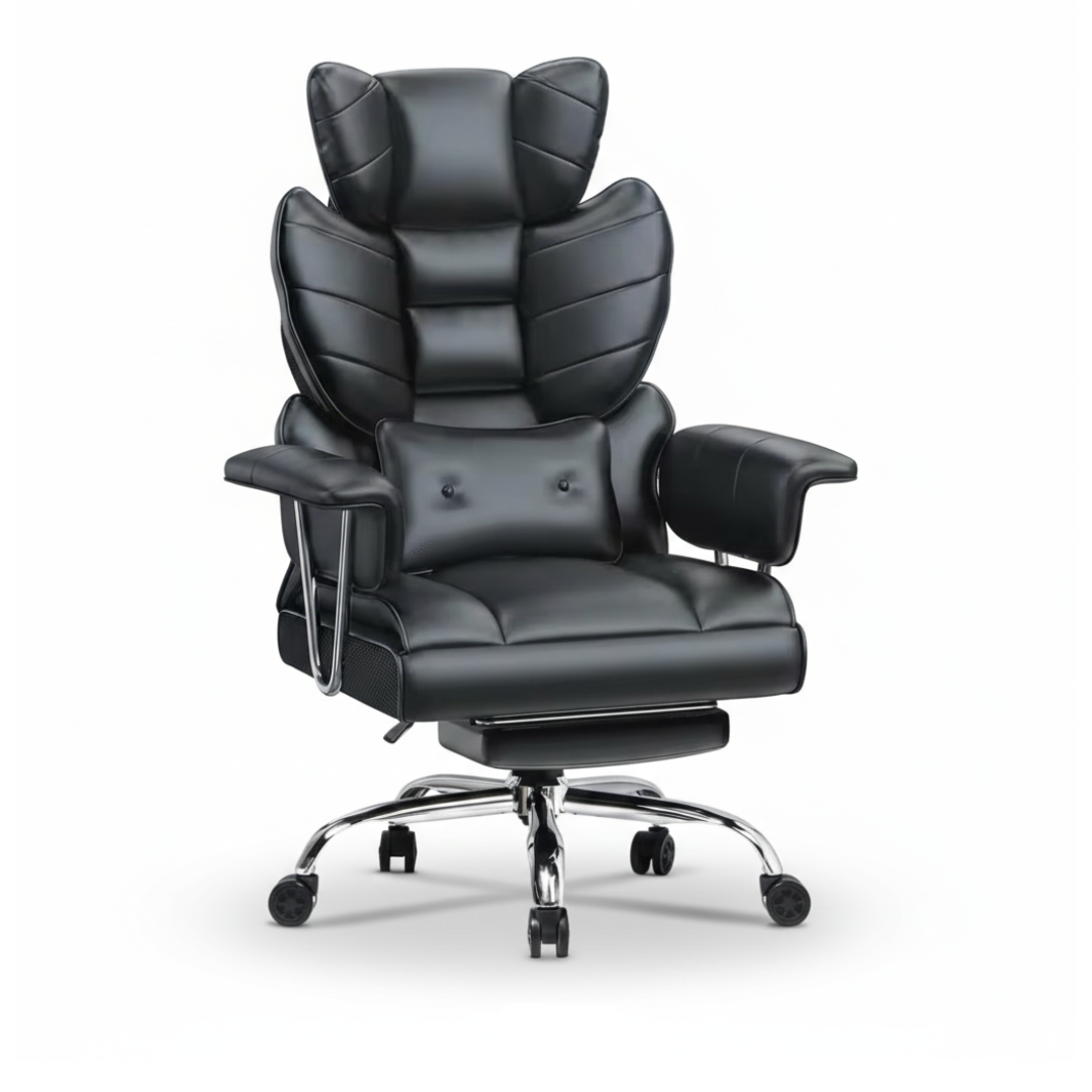 Ergonomic High Back Office Chair with Footrest | Lunor