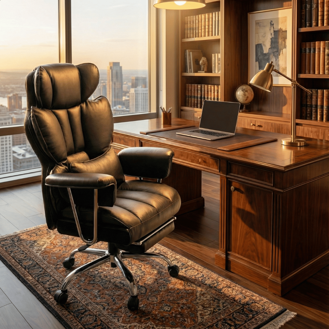 Ergonomic Executive Office Chair with Footrest | Aeris