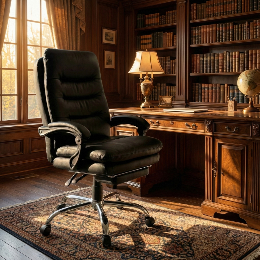 Ergonomic Desk Chair with Footrest | Ossia